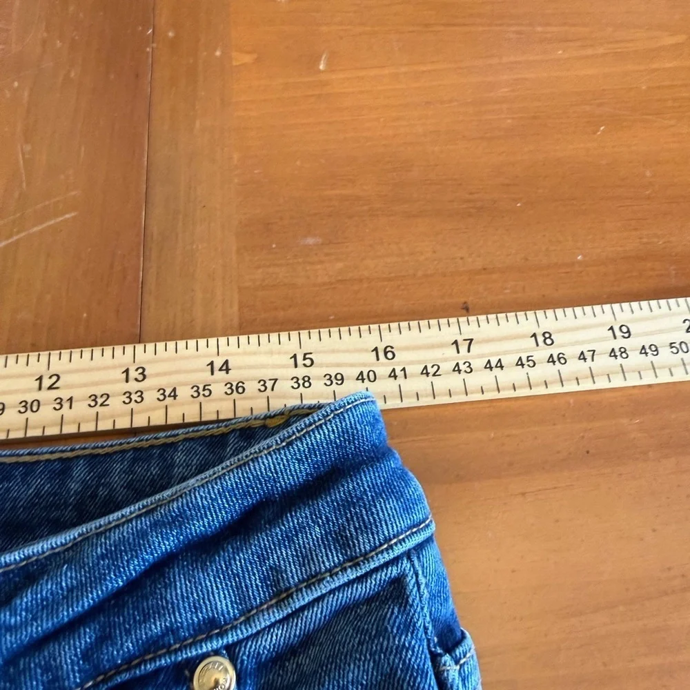 Michael Kors Denim Jeans Sz 12 Front Pockets Flare Dark Wash Classic Chic Womens